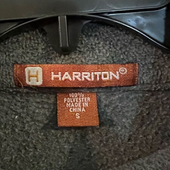 Harriton Women's 1/4-Zip Fleece Pullover Monogram ‘kHl’ Elastic Cuffs Gray Small - Picture 4 of 4